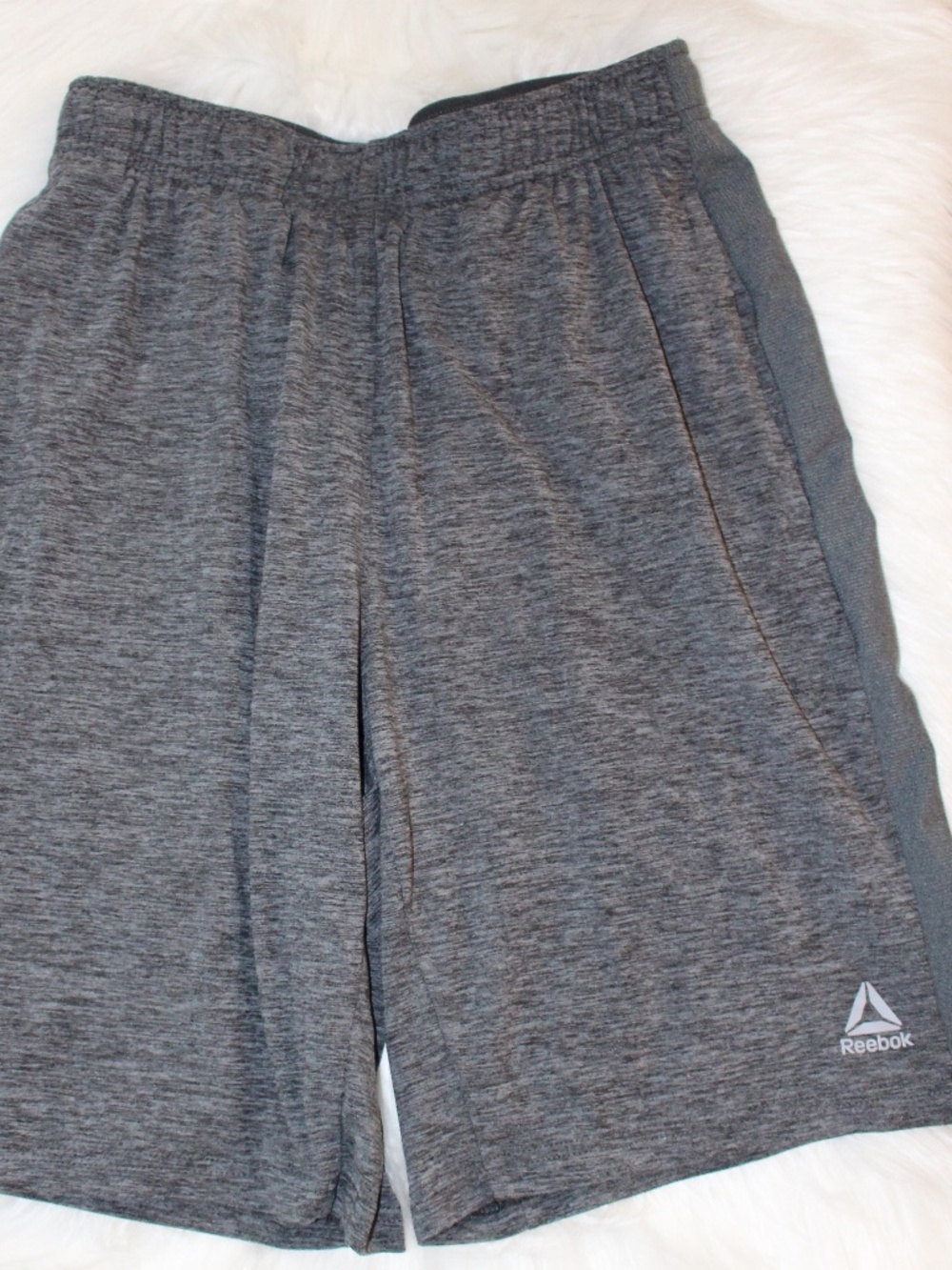 Reebok,  Gray Heather Athletic Shorts